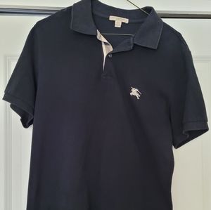 Used burberry mens polo shirt